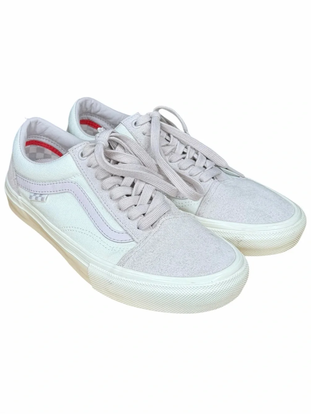 Vans Skate Old Skool Pro Lilac White Suede Canvas Sneakers Men’s 8 Women’s 9.5